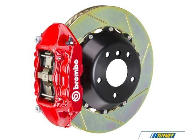 Brembo 08-13 M3 (E90, E92, E93), Rear, Slotted, Red, 4 Piston, 380x28 2-Piece 2P2.9013A2