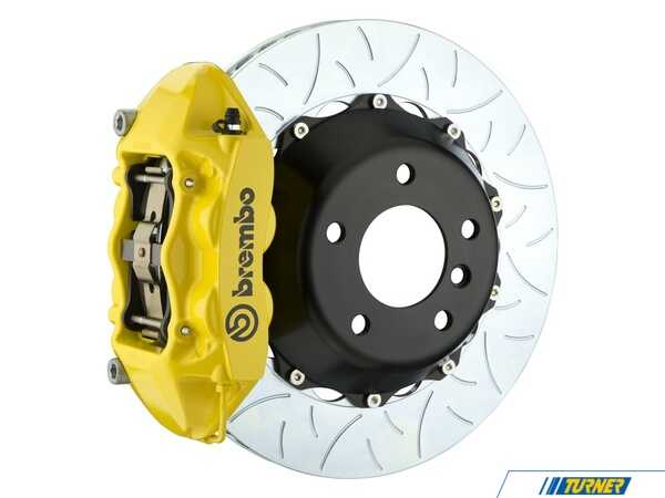 Brembo 08-13 M3 (E90, E92, E93), Rear, Slotted Type-3, Yellow, 345x28 2-Piece 2P3.8033A5