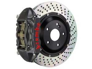 Brembo GT-S Drilled 4-Piston Cast Monobloc Calipers | 345x28mm (13.6'')