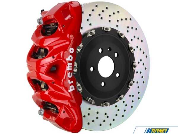 Brembo Brembo Big Brake Kit - Front - 412x38mm - Red Calipers - Cross Drilled Rotors 1Q1.9609A2