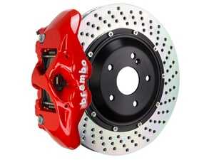 Brembo Big Brake Kit - Rear - 380x28mm - Red Calipers - Cross Drilled Rotors