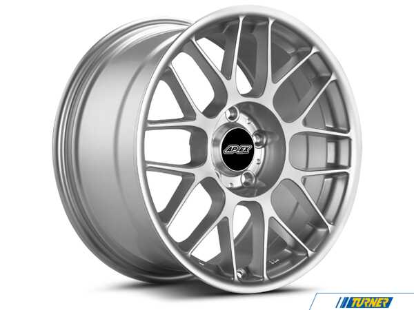 APEX Wheels Apex ARC-8 17x8" ET25 Wheel - 4x100mm / 57.1mm - Race Silver ARC8178ET25RS