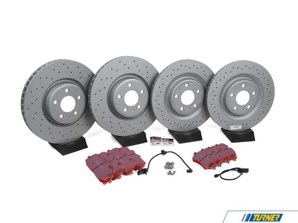 Assembled By ECS Front & Rear Performance Brake Service Kit 4M0615301AN9KT