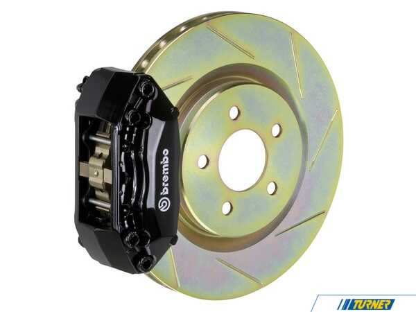 Brembo 87-91 M3 (E30), Front, Slotted, Black, 4 Piston, 330x28 1-Piece 1A5.6003A1