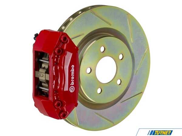 Brembo 87-91 M3 (E30), Front, Slotted, Red, 4 Piston, 330x28 1-Piece 1A5.6003A2