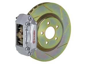 87-91 M3 (E30), Front, Slotted, Silver, 4 Piston, 330x28 1-Piece
