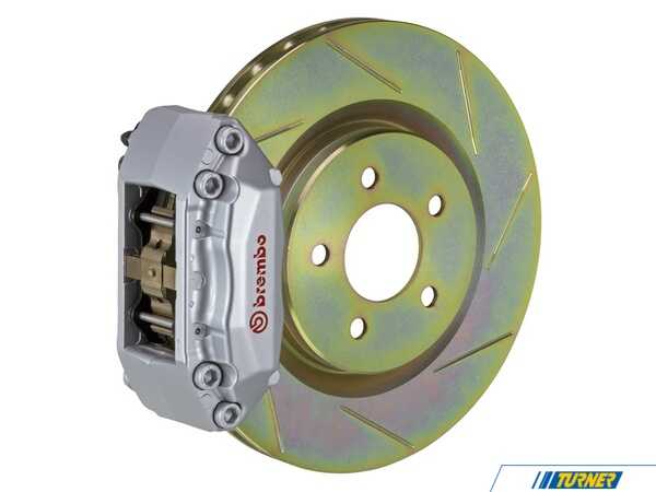 Brembo 87-91 M3 (E30), Front, Slotted, Silver, 4 Piston, 330x28 1-Piece 1A5.6003A3