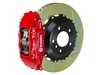 Brembo 99-05 330i/Ci (Excluding xDrive) (E46), Front, Slotted, Red, 4 Piston, 355x32 2-Piece 1B2.8008A2 View 1