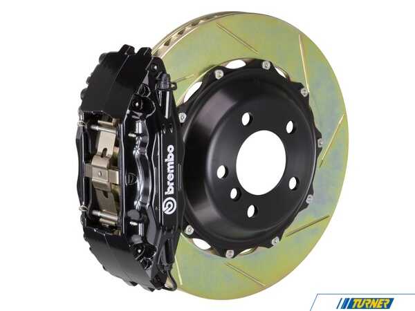 Brembo 01-06 M3 (E46), 06-08 Z4 M-Coupe/Roadster (E85, E86), Front, Slotted, Black, 4 Piston, 355x32 2-Piece 1B2.8015A1