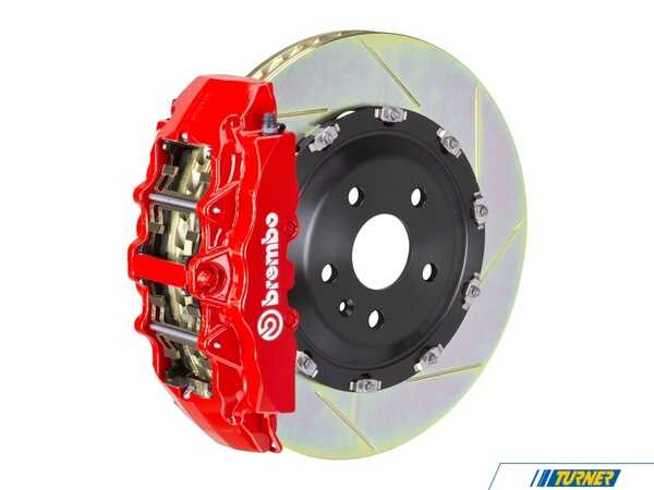 Brembo 02-05 7-Series (Through 3/05 Production) (E65, E66), 05-08 7-Series (After 3/05 Production) (E65, E66), Front, Slotted, Red, 8 Piston, 380x34 2-Piece 1G2.9007A2
