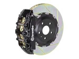 04-10 5-Series (Excluding xDrive, M5) (E60), 04-11 6-Series (Excluding M6) (E63, E64), Front, Slotted, Black, 8 Piston, 380x34 2-Piece