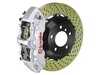 Brembo 04-10 5-Series (Excluding xDrive, M5) (E60), 04-11 6-Series (Excluding M6) (E63, E64), Front, Drilled, Silver, 6 Piston, 380x32 2-Piece 1M1.9009A3 View 1