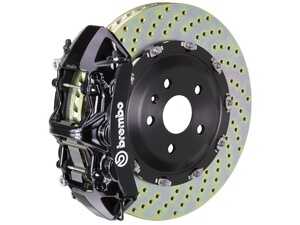 11+ 528i, xDrive (F10, F11), 11+ 535i, xDrive (F10, F11), Front, Drilled, Black, 6 Piston, 365x34 2-Piece