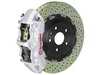 Brembo 11+ 528i, xDrive (F10, F11), 11+ 535i, xDrive (F10, F11), Front, Drilled, Silver, 6 Piston, 365x34 2-Piece 1N1.8509A3 View 1