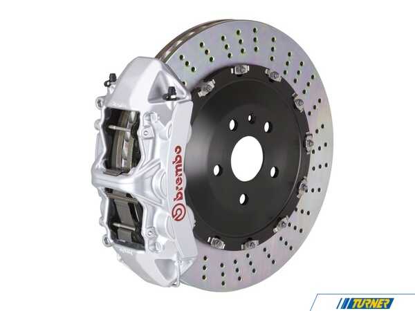Brembo 07-13 X5 (E70), 14+ X5 (F15), 08-14 X6 (E71), 15+ X6 (F16), Front, Drilled, Silver, 6 Piston, 405x34 2-Piece 1N1.9506A3