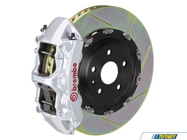 Brembo 06-10 M5 (E60), 06-10 M6 (E63, E64), Front, Slotted, Silver, 6 Piston, 380x34 2-Piece 1N2.9001A3