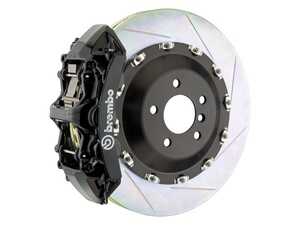 10+ 550i, xDrive Gran Turismo (F07), 09+ 7-Series (F01, F02, F04), Front, Slotted, Black, 6 Piston, 405x34 2-Piece