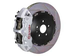 10+ 550i, xDrive Gran Turismo (F07), 09+ 7-Series (F01, F02, F04), Front, Slotted, Silver, 6 Piston, 405x34 2-Piece