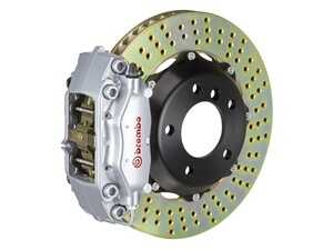 95-99 M3 (E36), Rear, Drilled, Silver, 4 Piston, 328x28 2-Piece