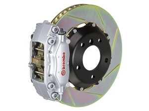 95-99 M3 (E36), Rear, Slotted, Silver, 4 Piston, 328x28 2-Piece