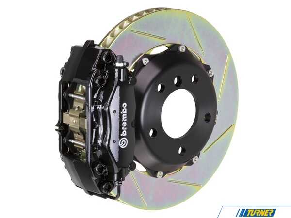 Brembo 98-02 Z3 M-Coupe/Roadster, Rear, Slotted, Black, 4 Piston, 328x28 2-Piece 2C2.6005A1