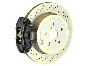 Brembo GT Big Brake Kit - Rear - Cross Drilled (294x19mm) - Black Calipers - BMw E36 Non-M