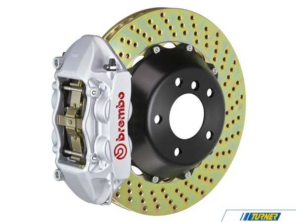 Brembo 08-13 M3 (E90, E92, E93), Rear, Drilled, Silver, 4 Piston, 380x28 2-Piece 2P1.9013A3