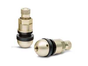 Apex TPMS Compatible Low Profile Metal Valve Stem - Motorsport Gold