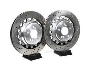 SHW Performance Rear Brake Rotor Set - 380x28mm - BMW F82 M2 & M2 Comp