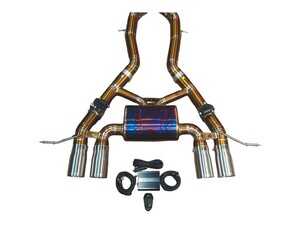 Valvetronic Valved Sport Axle-Back Titanium Exhaust System - 3.5" Brushed Steel Tips - BMW G80 M3, G82/83 M4