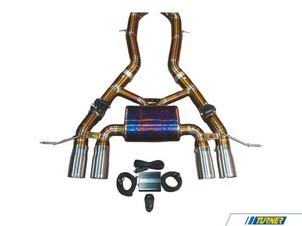 Valvetronic Designs Valvetronic Valved Sport Axle-Back Titanium Exhaust System - 3.5" Brushed Steel Tips - BMW G80 M3, G82/83 M4 G8XM3AXLTIBRSH