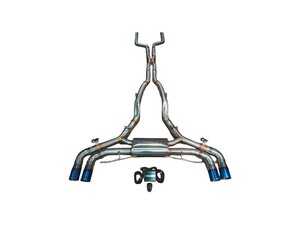 Valvetronic Designs Valved Sport Stainless Exhaust System - 3.5" Burnt Tips - BMW F95 X5M, F96 X6M S63