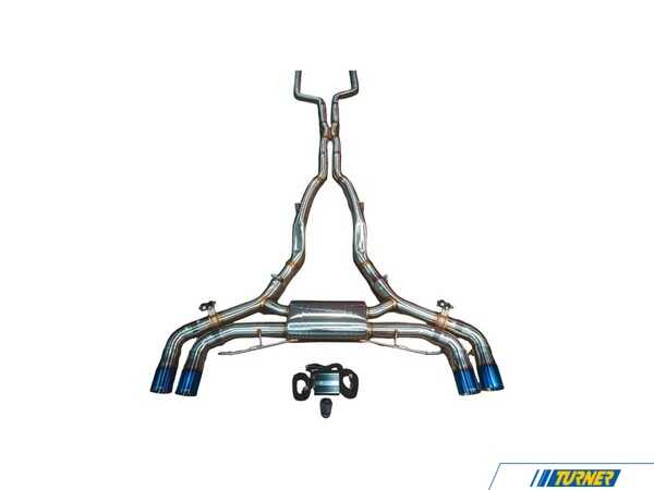 Valvetronic Designs Valvetronic Designs Valved Sport Stainless Exhaust System - 3.5" Burnt Tips - BMW F95 X5M, F96 X6M S63 F95X5MVSESBRBRT