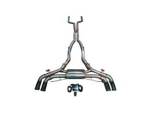 Valvetronic Designs Valved Sport Stainless Exhaust System - 3.5" Black Tips - BMW F95 X5M, F96 X6M S63