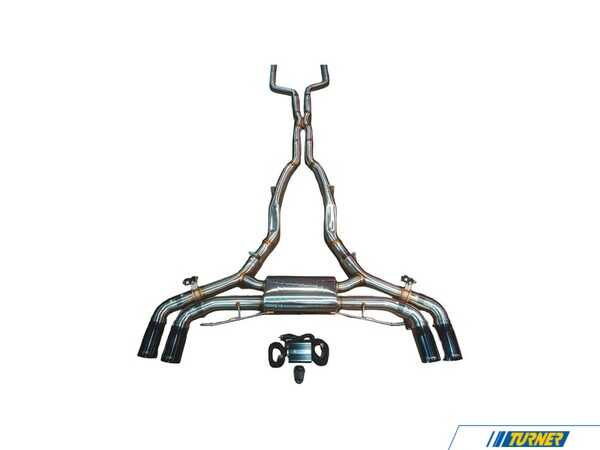 Valvetronic Designs Valvetronic Designs Valved Sport Stainless Exhaust System - 3.5" Black Tips - BMW F95 X5M, F96 X6M S63 F95X5MVSESBRBLK