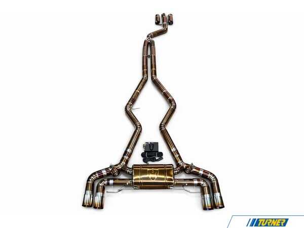 Valvetronic Designs Valvetronic Designs Valved Sport Cat-Back Exhaust System - Titanium - Raw Titanium Burnt Tips - BMW G42 M240i B58 G42M240VSESTTBRT
