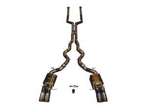 Valvetronic Designs Valved Sport Titanium Exhaust System - Burnt Gold Titanium Tips - BMW F12 M6