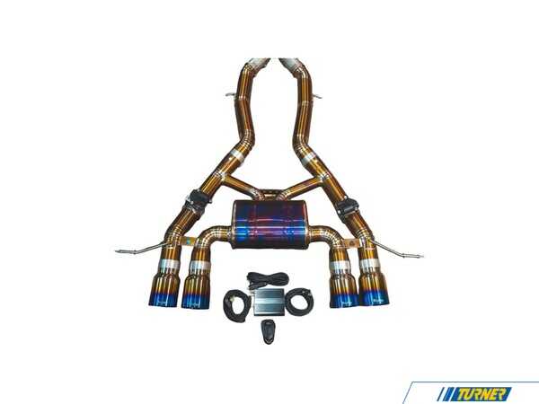 Valvetronic Designs Valvetronic Designs Valved Sport Axle-Back Titanium Exhaust System - 4.0" Raw Titanium Burnt Tips - BMW G87 M2 G87M2AXLTIBRTTI