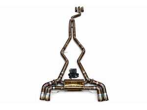 Valvetronic Designs Valved Sport Cat-Back Exhaust System - Titanium - Burnt Tips - BMW G42 M240i B58