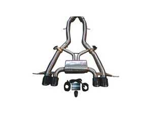 Valvetronic Valved Sport Axle-Back Stainless Exhaust System - 4.0" 1x1 Carbon Fiber Tips - BMW G80 M3, G82/83 M4