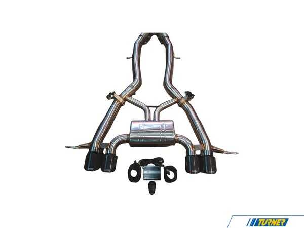 Valvetronic Designs Valvetronic Valved Sport Axle-Back Stainless Exhaust System - 4.0" 1x1 Carbon Fiber Tips - BMW G80 M3, G82/83 M4 G8XM3AXLBRRC