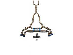 Valvetronic Designs Valved Sport Titanium Exhaust System - 3.5" Burnt Tips - BMW F95 X5M, F96 X6M S63