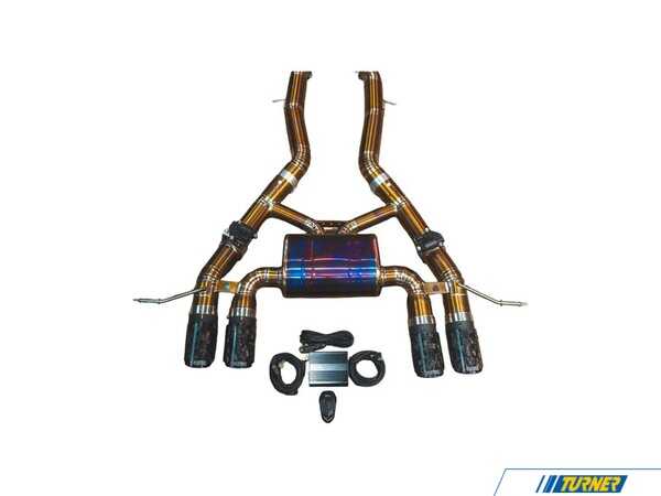 Valvetronic Designs Valvetronic Valved Sport Axle-Back Titanium Exhaust System - 3.5" Forged Carbon Fiber Tips - BMW G80 M3, G82/83 M4 G8XM3AXLTIFC
