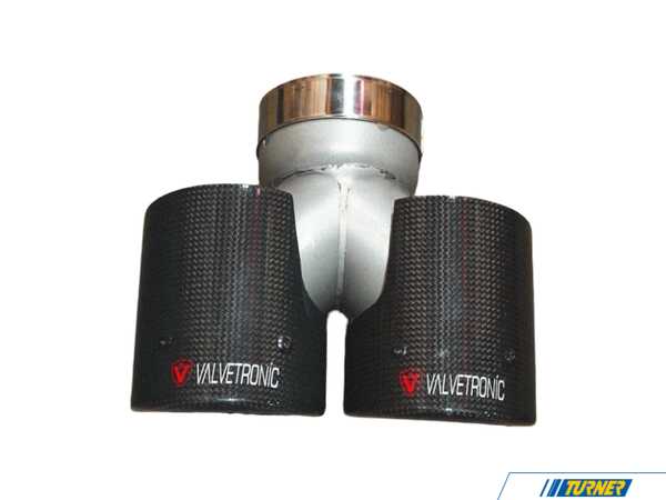 Valvetronic Designs Valvetronic Designs Single To Dual Exhaust Tip - 3.5" - 1x1 Carbon Fiber VTD.TIP.SD.63MM