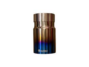 Valvetronic Designs Single Exhaust Tip - 4.0" - Raw Burnt Titanium
