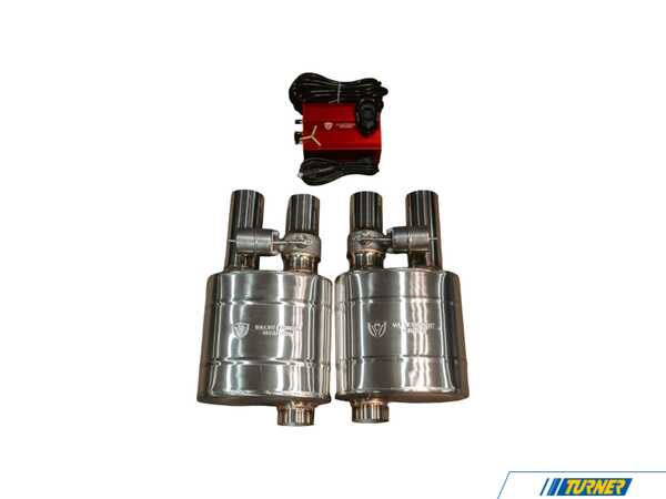 Valvetronic Designs Valvetronic Designs Universal Valved Muffler Kit - Single Inlet / Dual Outlet - 2.5" (63mm) - 2 Mufflers UVM63MMDUALOUTX2