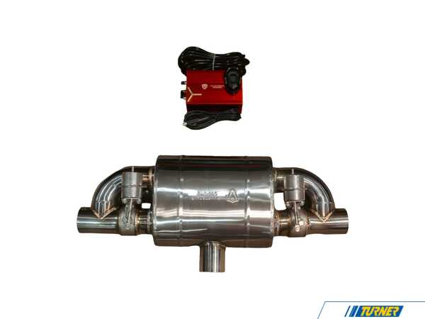 Valvetronic Designs Valvetronic Designs Universal T-Style Valved Muffler Kit - Single Inlet / Dual Outlet - 3.0" (76mm) - 1 Muffler UVM76MMTSTYLEX1