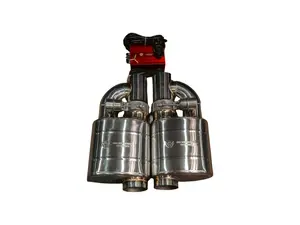 Valvetronic Designs Universal Valved Muffler Kit - Single Inlet / Single Outlet - 3.0" (76mm) - 2 Mufflers