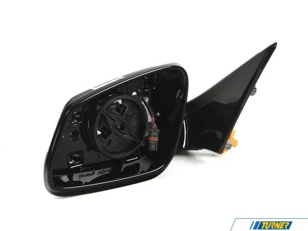 Genuine BMW Genuine BMW Outside Mirror W/out Glass H - 51167283623 - Gloss Black 51167283623