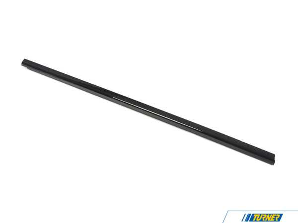 Genuine BMW Lower Window Trim & Seal - Right - Gloss Black 51337483132